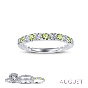 Lafonn August Birthstone Ring Bonded in Platinum  BR004PDP