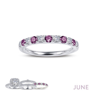 Lafonn June Birthstone Ring Bonded in Platinum  BR004AXP