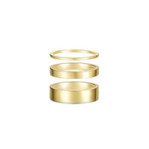 Lafonn Trio Gold Band Bonded in Platinum   SetR0569NSG