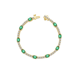 Lafonn Regal Cushion-Cut Bracelet Bonded in Platinum