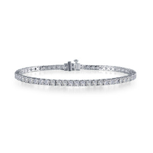 Lafonn 3.5 CTW Classic Tennis Bracelet Bonded in Platinum