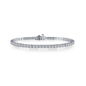 Lafonn 2.5 CTW Classic Tennis Bracelet Bonded in Platinum
