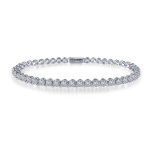 Lafonn Classic Tennis Bracelet Bonded in Platinum