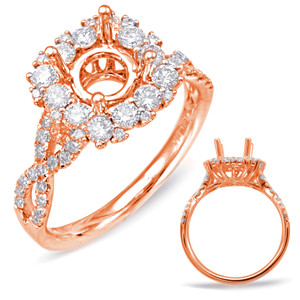 Diamond Engagement Ring 
 in 14K Rose Gold 
 
 
 EN7716-75RG