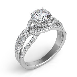 Diamond Engagement Ring 
 in 14K White Gold 
 

 EN7592-1RDWG