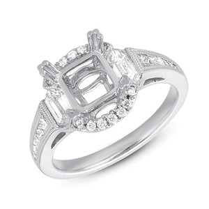 Diamond Engagement Ring  in 14K White Gold    EN7147WG