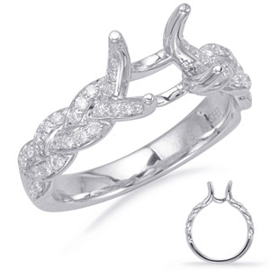 Diamond Engagement Ring 
 in 14K White Gold 
 
 
 EN8101-1WG