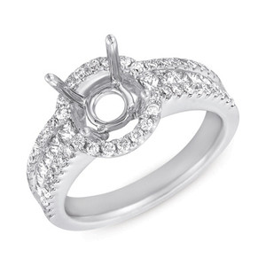 Diamond Engagement Ring 
 in 14K White Gold 
 
 
 EN7138-15WG