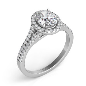 Diamond Engagement Ring 
 in 14K White Gold 
 
 
 EN7555-8X6MWG