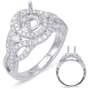 Diamond Engagement Ring  in 14K White Gold    EN7840-1WG