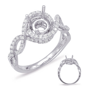 Diamond Engagement Ring  in 14K White Gold    EN7890-75WG