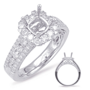 Diamond Engagement Ring  in 14K White Gold    EN7895-1WG