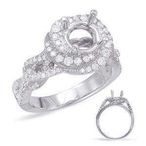 Diamond Engagement Ring  in 14K White Gold    EN7901-1WG