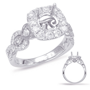 Diamond Engagement Ring  in 14K White Gold    EN7903-2WG