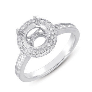 Diamond Engagement Ring  in 14K White Gold   EN7116WG