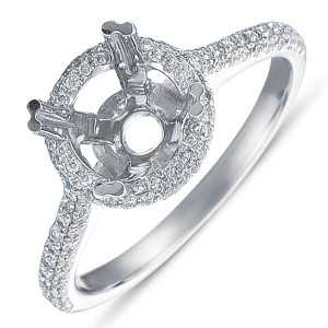 Diamond Engagement Ring  in 14K White Gold   EN7227WG