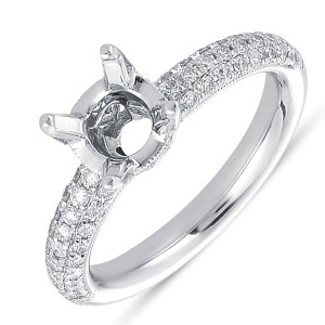 Diamond Engagement Ring  in 14K White Gold   EN7234WG