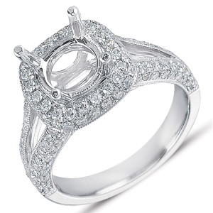 Diamond Engagement Ring  in 14K White Gold    EN7290WG