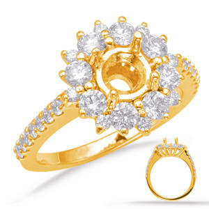 Diamond Engagement Ring  in 14K Yellow Gold    EN8087-1YG