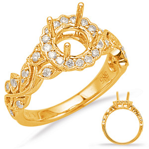 Diamond Engagement Ring  in 14K Yellow Gold    EN8020-75YG