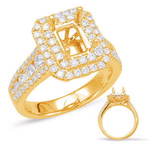 Diamond Engagement Ring  in 14K Yellow Gold    EN7906-7X5MYG