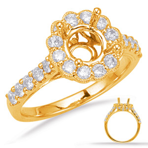 Diamond Engagement Ring  in 14K Yellow Gold    EN8078-1YG