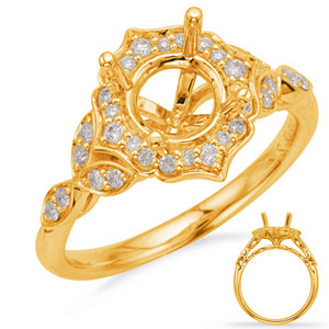 Diamond Engagement Ring  in 14K Yellow Gold    EN8168-1YG