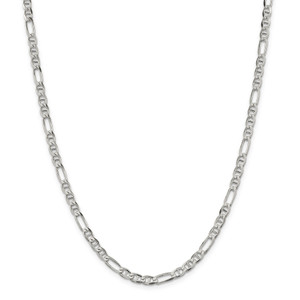 Sterling Silver 4.5mm Figaro Anchor Chain