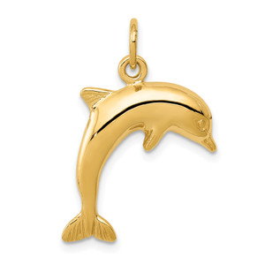 14KT Gold Gold Dolphin Charm