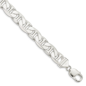 Sterling Silver 11.5mm Anchor Chain