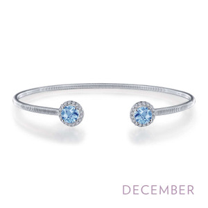 Lafonn December Birthstone Bracelet in Platinum Bonded Sterling Silver