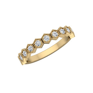 14Ky Diamond Ring in 14K Yellow Gold
