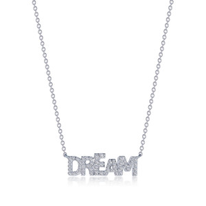 Lafonn Pave Dream Necklace bonded in Platinum