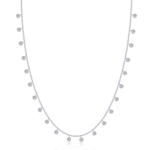 Lafonn Waterfall Necklace bonded in Platinum