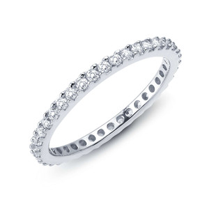 Lafonn 0.57 CTW Classic Eternity Band bonded in Platinum