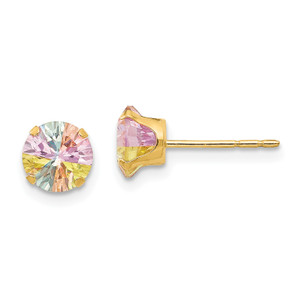 14k Madi K ® Multi-color Cubic Zirconia Post Earrings