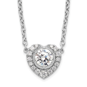 14Kw True Origin Lab Grown Diamond VS/SI, D E F, Complete Heart Necklace