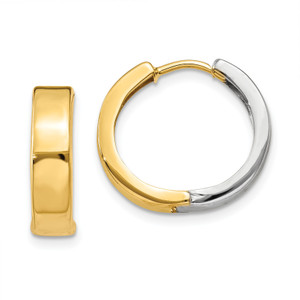 14k Round Hinged Hoop Earrings Y7910