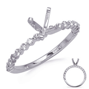 14KT Gold Diamond Engagement Ring Setting  EN8274-PL