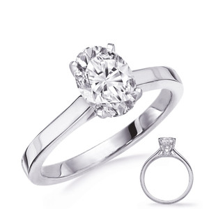 14KT Gold Diamond Engagement Ring Setting  EN8352-8X6MWG
