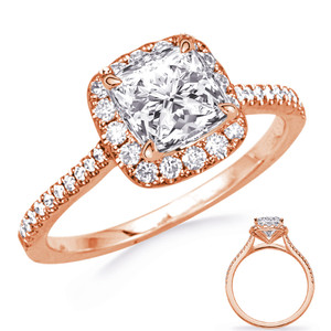 14KT Gold Diamond Engagement Ring Setting  EN8356-5.0MRG