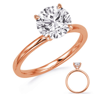 14KT Gold Diamond Engagement Ring Setting  EN8372-125RG