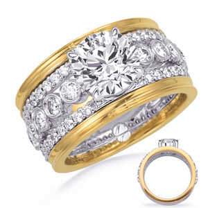 14KT Gold Diamond Engagement Ring Setting  EN8379-15YW