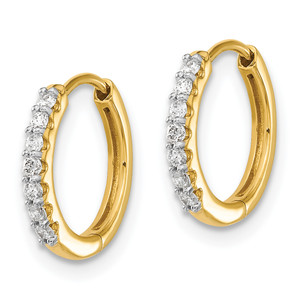 Diamond Hinged Hoop Earrings