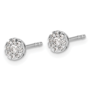 Diamond Cluster Post Earrings