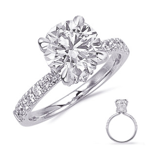 White Gold Engagement Ring Style # EN8406-15WG