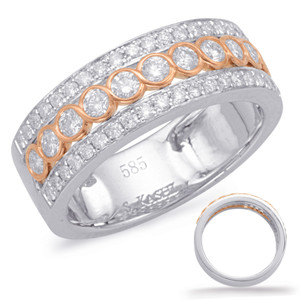 Rose & White Diamond Fashion Ring

				
                	Style # D4605RW