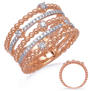 White & Rose Gold Diamond Ring

				
                	Style # D4824RW