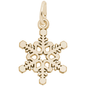 Small Snowflake Rembrant Charm