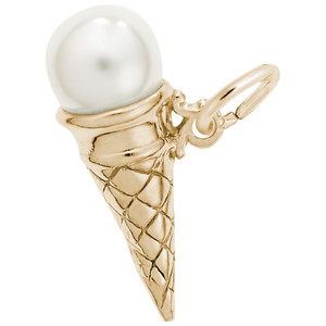 Vanilla Pearl Ice Cream Cone Rembrant Charm